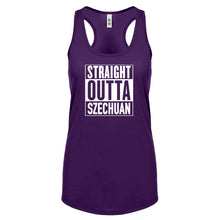 Racerback Straight Outta Szechuan Womens Tank Top