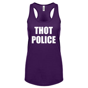 Racerback Thot Police Womens Tank Top