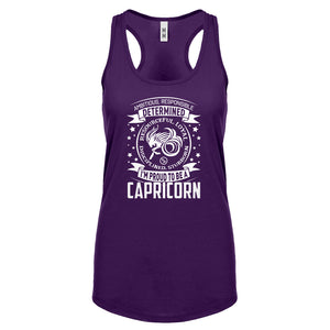 Racerback Capricorn Zodiac Astrology Womens Tank Top