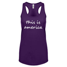 Racerback This is America Womens Tank Top