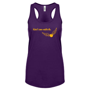 Racerback Ain't No Snitch Womens Tank Top