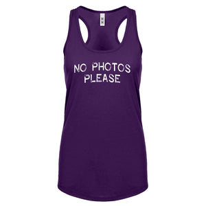 No Photos Please Womens Racerback Tank Top