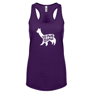 Racerback No Prob llama Womens Tank Top