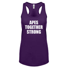 APES TOGETHER STRONG Womens Racerback Tank Top