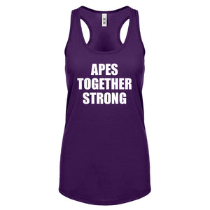 APES TOGETHER STRONG Womens Racerback Tank Top