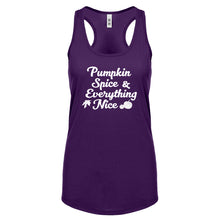 Pumpkin Spice and Everything Nice Womens Racerback Tank Top