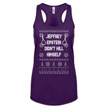 Epstein Didn't Kill Himself Christmas Womens Racerback Tank Top