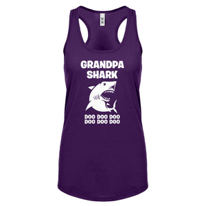 Grandpa Shark Womens Racerback Tank Top