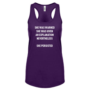 Racerback She Persisted Venus Fist Womens Tank Top