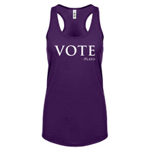 Vote -Plato Womens Racerback Tank Top