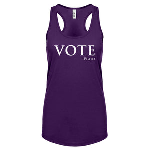 Vote -Plato Womens Racerback Tank Top