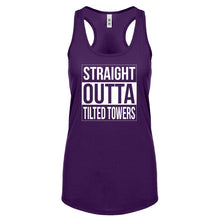 Racerback Straight Outta Tilted Towers Womens Tank Top