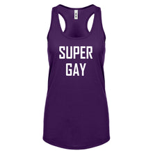 Super Gay Womens Racerback Tank Top