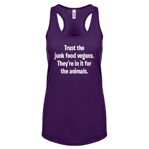 Junk Food Vegans Womens Racerback Tank Top