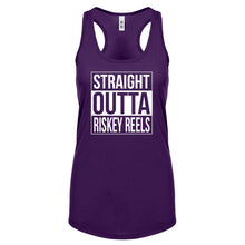 Straight Outta Riskey Reels Womens Racerback Tank Top