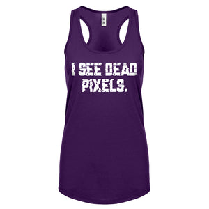 Racerback I See Dead Pixels Womens Tank Top