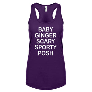 Racerback Spice Names Womens Tank Top