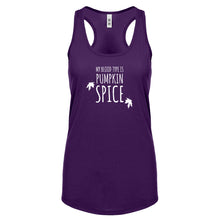 My Blood Type is Pumpkin Spice Womens Racerback Tank Top