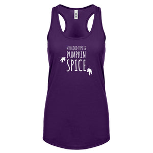 My Blood Type is Pumpkin Spice Womens Racerback Tank Top