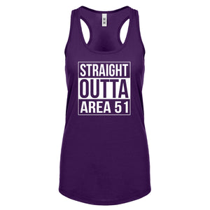 Straight Outta Area 51 Womens Racerback Tank Top