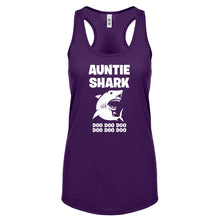 Auntie Shark Womens Racerback Tank Top