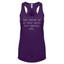 Racerback My Mood Swing Womens Tank Top