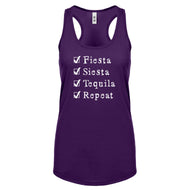 Racerback Fiesta Siesta Tequila Repeat Womens Tank Top