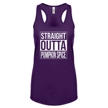 Straight Outta Pumpkin Spice Womens Racerback Tank Top