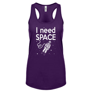 Racerback I Need SPACE Womens Tank Top