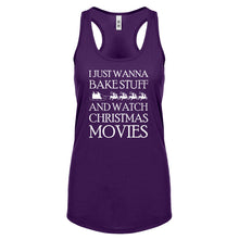 Bake Stuff, Christmas Movies Womens Racerback Tank Top