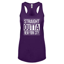 Straight Outta New York City Womens Racerback Tank Top