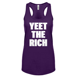YEET THE RICH Womens Racerback Tank Top