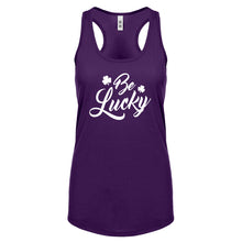 Racerback Be Lucky Womens Tank Top