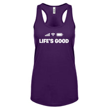 Life's Good Womens Racerback Tank Top