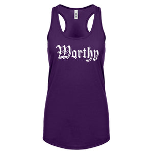 Racerback Worthy Womens Tank Top