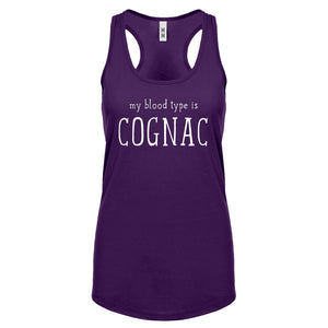 My Blood Type is Cognac Womens Racerback Tank Top