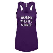 Wake me When its Summer Womens Racerback Tank Top
