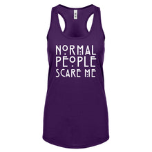 Racerback Normal People Scare Me Womens Tank Top