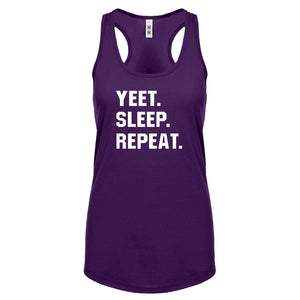 Yeet Sleep Repeat Womens Racerback Tank Top
