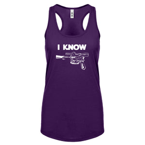 Racerback I Know Womens Tank Top