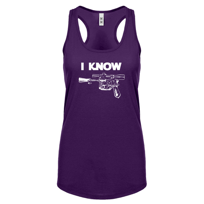 Racerback I Know Womens Tank Top