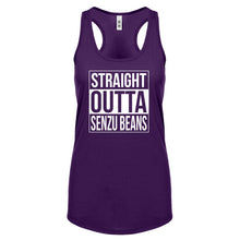 Straight Outta Senzu Beans Womens Racerback Tank Top