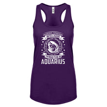 Racerback Aquarius Astrology Zodiac Sign Womens Tank Top
