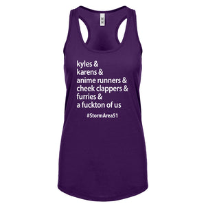 Storm Area 51 Runner Womens Racerback Tank Top