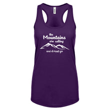 The Mountains are Calling Womens Racerback Tank Top