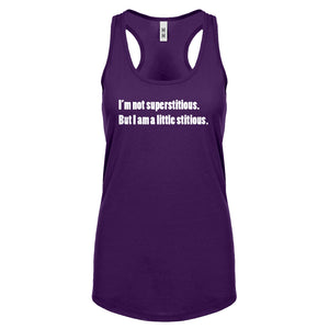 I'm not superstitious Womens Racerback Tank Top