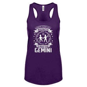 Racerback Gemini Astrology Zodiac Sign Womens Tank Top
