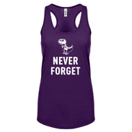 Racerback Never Forget Womens Tank Top
