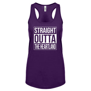 Straight Outta the Heartland Womens Racerback Tank Top
