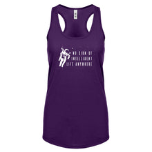 Racerback No Sign of Intelligent Life Womens Tank Top